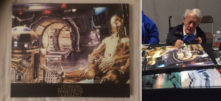 Win A Signed R2-D2 Canvas Print – Signed By The Late Kenny Baker *CLOSED*