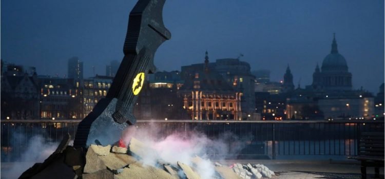 A Lego Batarang Lands At London’s South Bank