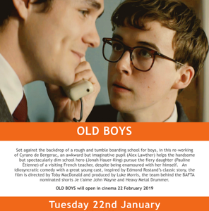Toby MacDonald’s OLD BOYS Starring Alex Lawther and Jonah Hauer-King To Be Released in Cinemas on 22 Feb