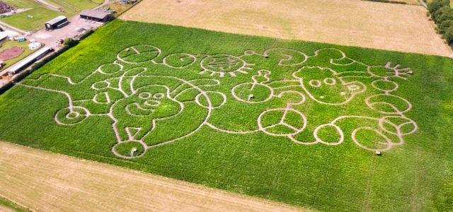 A SHAUN THE SHEEP MOVIE – DRONE CAPTURES GIANT CROP CIRCLE